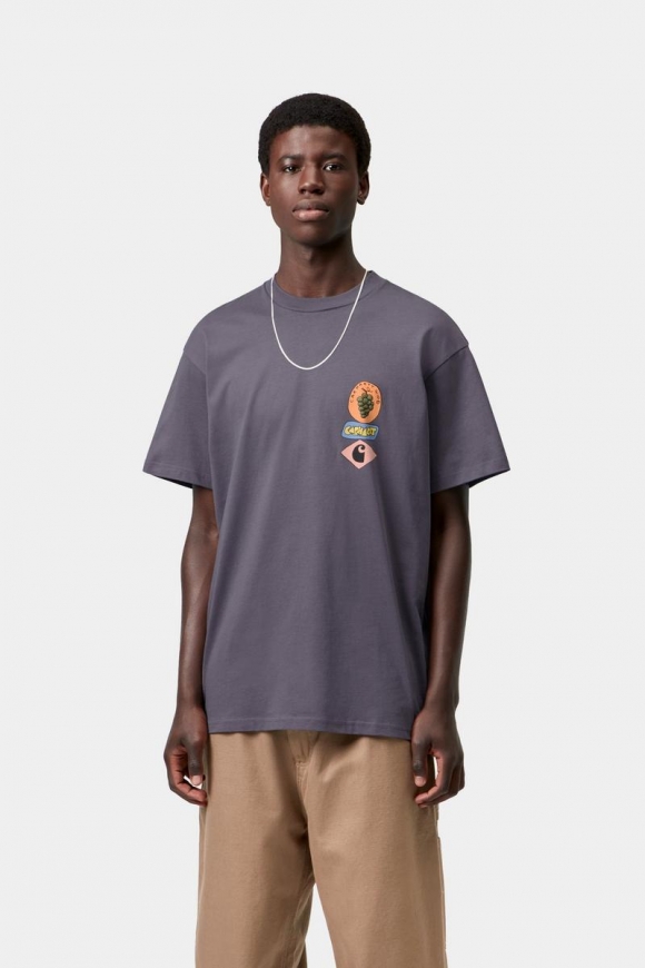 Carhartt S/S Stacked Grapes T-Shirt - Schattiges Lila Carhartt S/S Stacked Grapes T-Shirt - Schattiges Lila