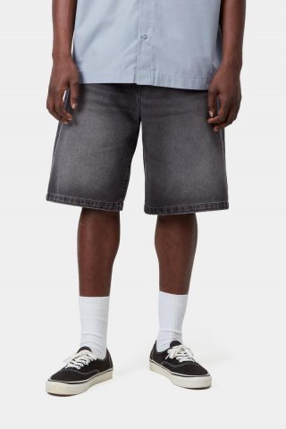 Carhartt Landon Short - Schwarz, gebleicht getragen Carhartt Landon Short - Schwarz, gebleicht getragen