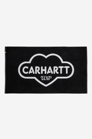 Carhartt Cloud Heart Towel - Schwarz / Weiß Carhartt Cloud Heart Towel - Schwarz / Weiß