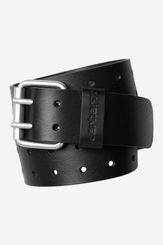 Carhartt Double Script Belt - Schwarz / Silber Carhartt Double Script Belt - Schwarz / Silber