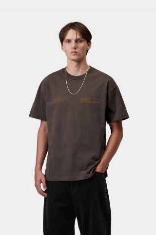 Carhartt S/S Boxed T-Shirt - Tabak, Stückgefärbt Carhartt S/S Boxed T-Shirt - Tabak, Stückgefärbt