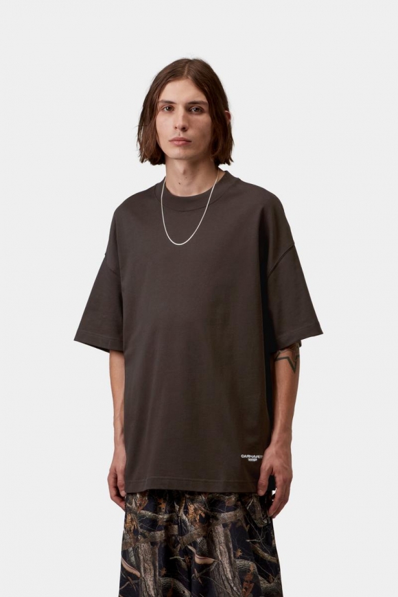 Carhartt S/S Magazine Script T-Shirt - Tabak / Weiß Carhartt S/S Magazine Script T-Shirt - Tabak / Weiß