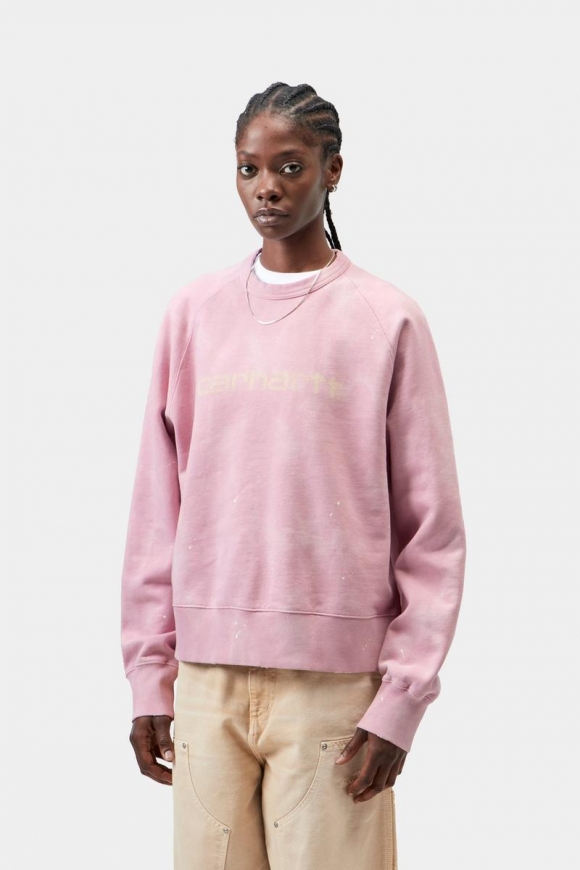 Carhartt Painter Sweatshirt - Hortensia, Zerstöre Wäsche, Spritzer Carhartt Painter Sweatshirt - Hortensia, Zerstöre Wäsche, Spritzer