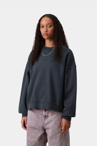 Carhartt Benton Sweatshirt - Kohlenstoff, stückgefärbt Carhartt Benton Sweatshirt - Kohlenstoff, stückgefärbt
