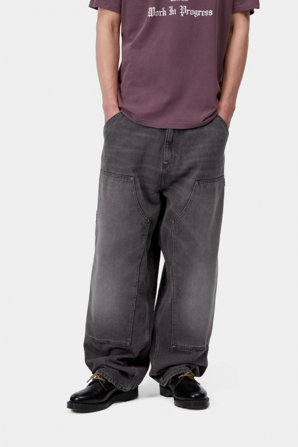 Carhartt OG Double Knee Pant - Schwarz, Grind-Waschung Carhartt OG Double Knee Pant - Schwarz, Grind-Waschung