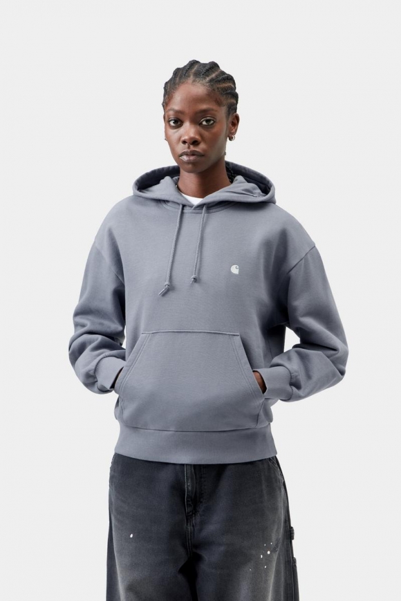 Carhartt Hooded Casey Sweatshirt - Schattiges Blau / Silber Carhartt Hooded Casey Sweatshirt - Schattiges Blau / Silber