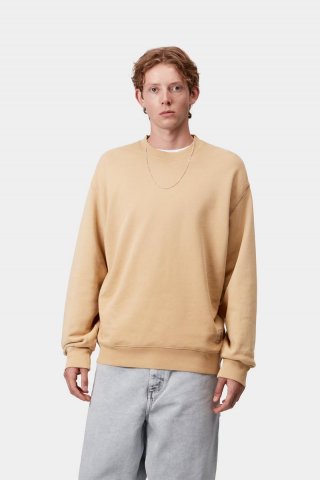 Carhartt Hudson Sweatshirt - Dusty H Brown, Kreidewäsche Carhartt Hudson Sweatshirt - Dusty H Brown, Kreidewäsche