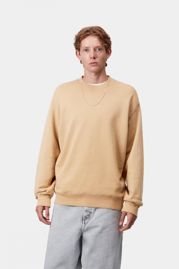 Carhartt Hudson Sweatshirt - Dusty H Brown, Kreidewäsche Carhartt Hudson Sweatshirt - Dusty H Brown, Kreidewäsche