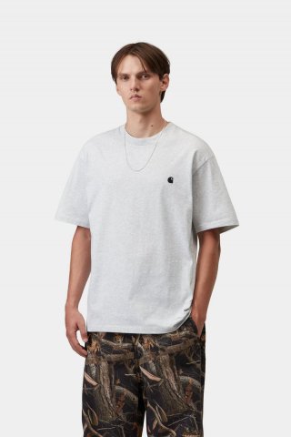 Carhartt S/S Madison T-Shirt - Ash Heather / Schwarz Carhartt S/S Madison T-Shirt - Ash Heather / Schwarz