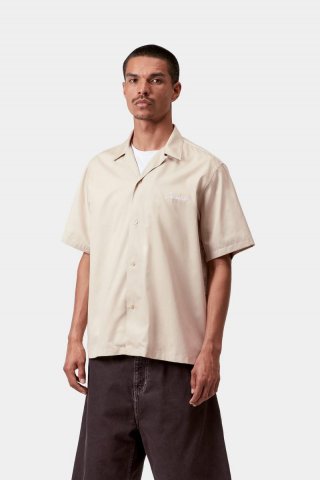 Carhartt S/S Delray Shirt - Stein / Weiß Carhartt S/S Delray Shirt - Stein / Weiß