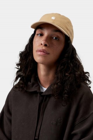 Carhartt Madison Logo Cap - WIP Dusty H / Weiß