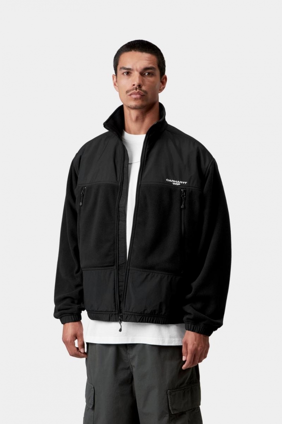 Carhartt Edmore Sweat Jacket - Schwarz / Weiß Carhartt Edmore Sweat Jacket - Schwarz / Weiß
