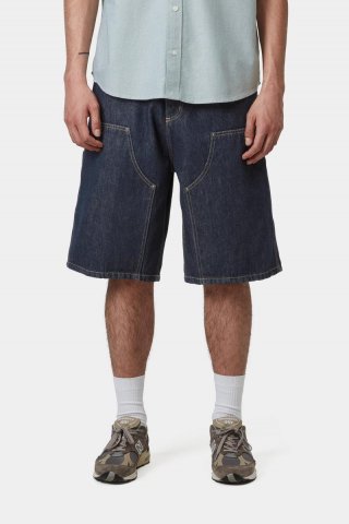 Carhartt OG Double Knee Short - Blau, gespült Carhartt OG Double Knee Short - Blau, gespült