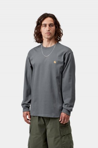Carhartt L/S Chase T-Shirt - Styx / Gold Carhartt L/S Chase T-Shirt - Styx / Gold