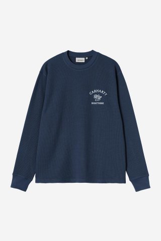 Carhartt L/S Eightynine Waffle T-Shirt - Jupiter / Weiß Carhartt L/S Eightynine Waffle T-Shirt - Jupiter / Weiß
