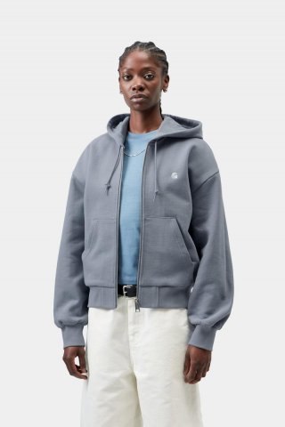 Carhartt Hooded Casey Jacket - Schattiges Blau / Silber Carhartt Hooded Casey Jacket - Schattiges Blau / Silber