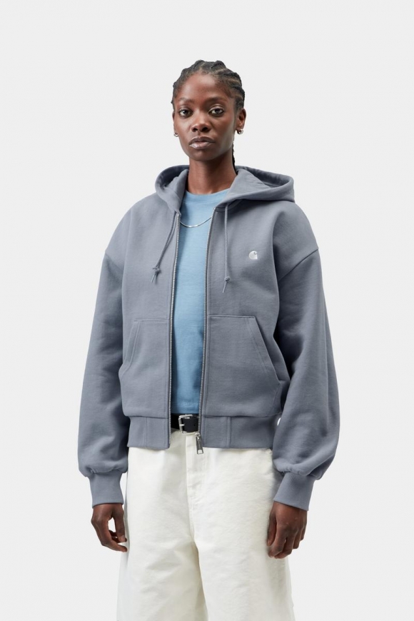 Carhartt Hooded Casey Jacket - Schattiges Blau / Silber Carhartt Hooded Casey Jacket - Schattiges Blau / Silber