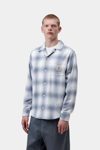Carhartt L/S Tyers Shirt - Tyers Check, Shady Blue Carhartt L/S Tyers Shirt - Tyers Check, Shady Blue