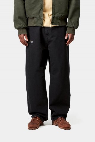 Carhartt OG Single Knee Graphic Pant - Schwarz, schwere Steinwäsche Carhartt OG Single Knee Graphic Pant - Schwarz, schwere Steinwäsche