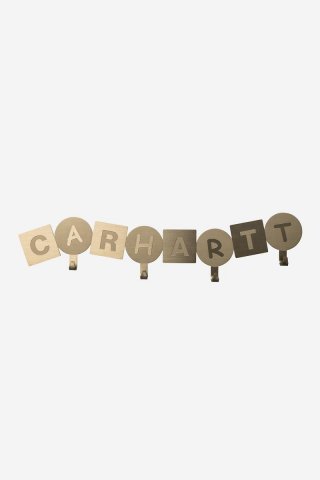 Carhartt ABC Wall Coat Hanger - Gold Carhartt ABC Wall Coat Hanger - Gold