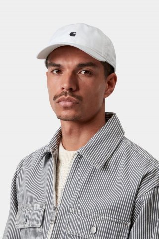Carhartt Madison Logo Cap - Weiß / Schwarz Carhartt Madison Logo Cap - Weiß / Schwarz