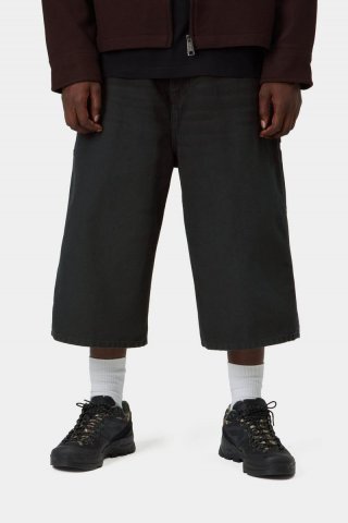 Carhartt OG Single Knee Short (Long) - Schwarzes, steinernes Canvas Carhartt OG Single Knee Short (Long) - Schwarzes, steinernes Canvas