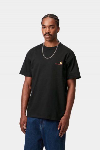 Carhartt S/S American Script T-Shirt - Schwarz Carhartt S/S American Script T-Shirt - Schwarz