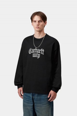 Carhartt L/S Blackletter T-Shirt - Schwarz Carhartt L/S Blackletter T-Shirt - Schwarz