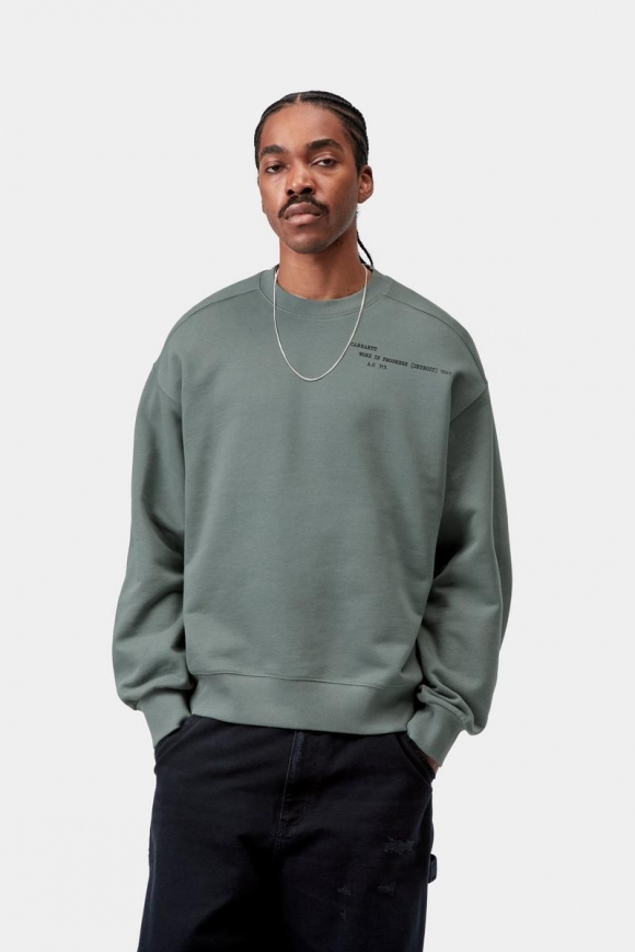 Carhartt Punched Sweatshirt - Samtgrün Carhartt Punched Sweatshirt - Samtgrün