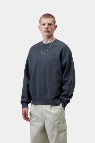 Carhartt Benton Sweatshirt - Kohlenstoff, stückgefärbt Carhartt Benton Sweatshirt - Kohlenstoff, stückgefärbt