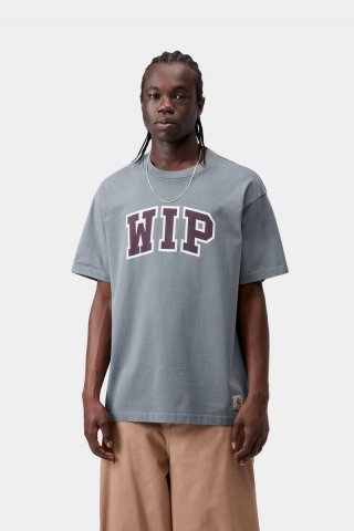Carhartt S/S WIP III T-Shirt - Gemütliches Blau, schwere Stone-Waschung Carhartt S/S WIP III T-Shirt - Gemütliches Blau, schwere Stone-Waschung