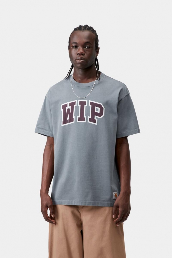 Carhartt S/S WIP III T-Shirt - Gemütliches Blau, schwere Stone-Waschung