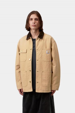 Carhartt OG Chore Coat - WIP Dusty H / Tobacco, Steinleinwand