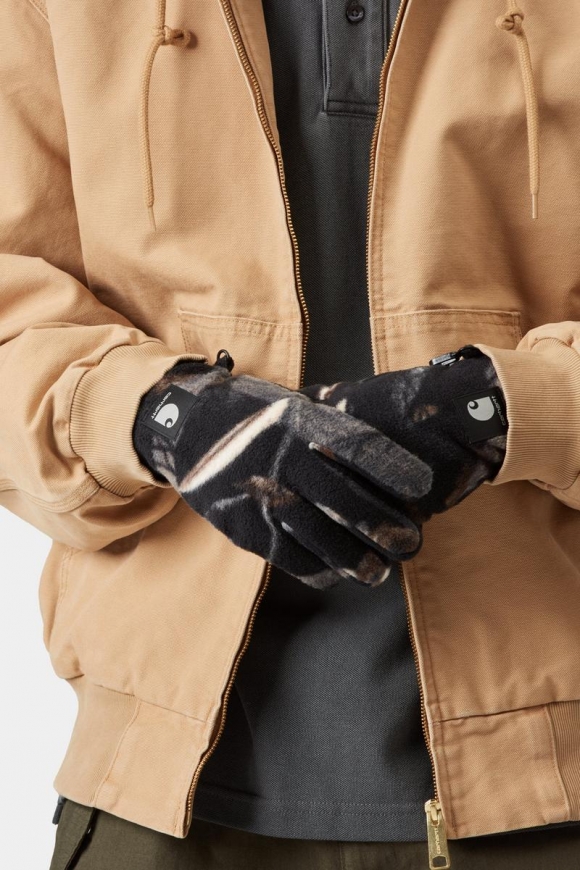 Carhartt Blevin Gloves - Camo-Federbaum, Schwarz Carhartt Blevin Gloves - Camo-Federbaum, Schwarz