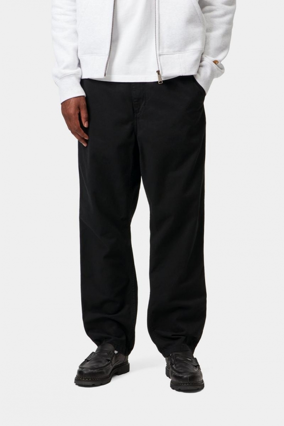 Carhartt Flint Pant - Schwarz, stückgefärbt Carhartt Flint Pant - Schwarz, stückgefärbt