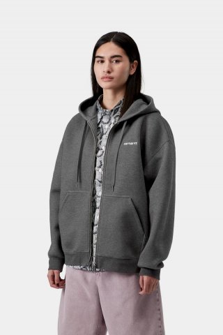 Carhartt Hooded Alda Jacket - Schwarz / Weiß Carhartt Hooded Alda Jacket - Schwarz / Weiß