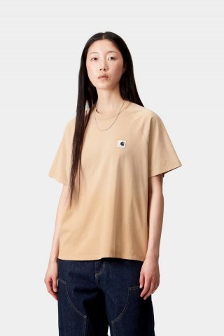 Carhartt S/S Hudson T-Shirt - Dusty H Brown, Kreidewäsche Carhartt S/S Hudson T-Shirt - Dusty H Brown, Kreidewäsche