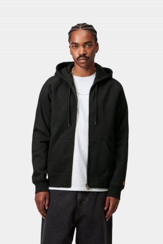 Carhartt Hooded Chase Jacket - Schwarz / Gold Carhartt Hooded Chase Jacket - Schwarz / Gold