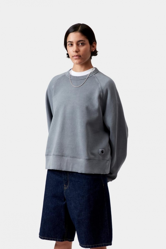Carhartt Torion Sweatshirt - Büroblau, Grind-Waschung Carhartt Torion Sweatshirt - Büroblau, Grind-Waschung