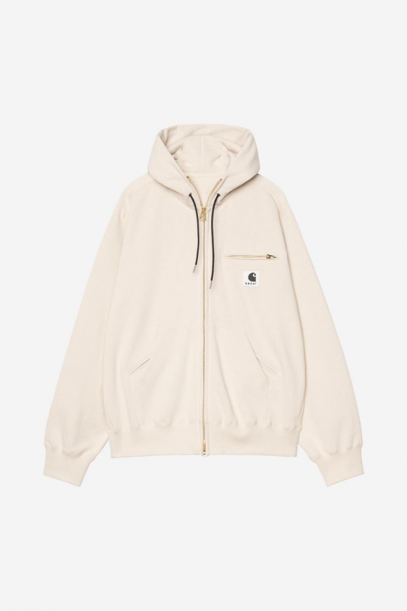 Carhartt sacai x WIP Cotton Jersey Hoodie - Sacai-Elfenbein Carhartt sacai x WIP Cotton Jersey Hoodie - Sacai-Elfenbein