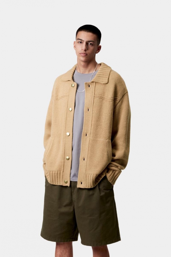 Carhartt Santa Fe Cardigan - Dusty H. Brown Carhartt Santa Fe Cardigan - Dusty H. Brown