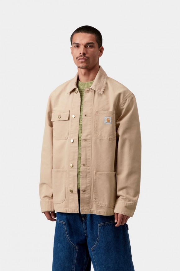 Carhartt Michigan Coat - Dusty H Brown / Dusty H Brown, Steinleinwand
