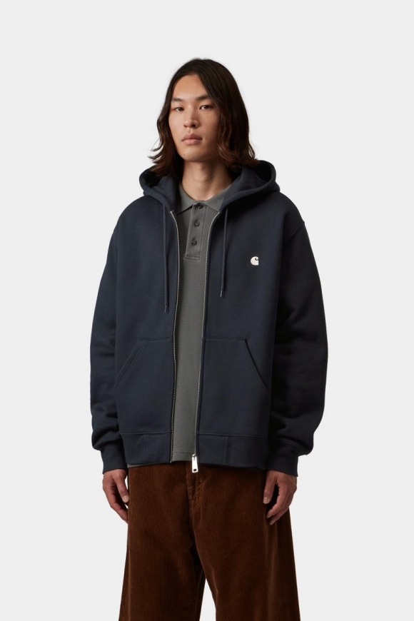 Carhartt Hooded Mack Sweat Jacket - Dunkles Marineblau / Wachs Carhartt Hooded Mack Sweat Jacket - Dunkles Marineblau / Wachs