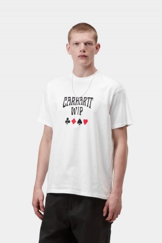 Carhartt S/S Deck Script T-Shirt - Weiß Carhartt S/S Deck Script T-Shirt - Weiß