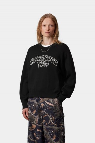 Carhartt Limn Script Sweater - Schwarz / Wachs Carhartt Limn Script Sweater - Schwarz / Wachs