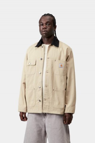 Carhartt OG Chore Coat - Barchan / Schwarz, gespült Carhartt OG Chore Coat - Barchan / Schwarz, gespült