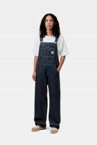 Carhartt Bib Overall Straight - Blau, gespült