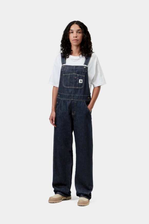 Carhartt Bib Overall Straight - Blau, gespült Carhartt Bib Overall Straight - Blau, gespült