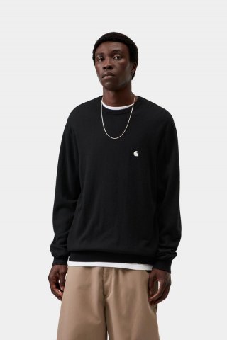 Carhartt Madison Sweater - Schwarz / Wachs Carhartt Madison Sweater - Schwarz / Wachs
