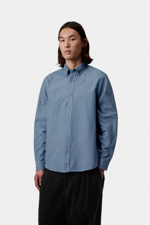 Carhartt L/S Bolton Shirt - Eisdecke, stückgefärbt Carhartt L/S Bolton Shirt - Eisdecke, stückgefärbt